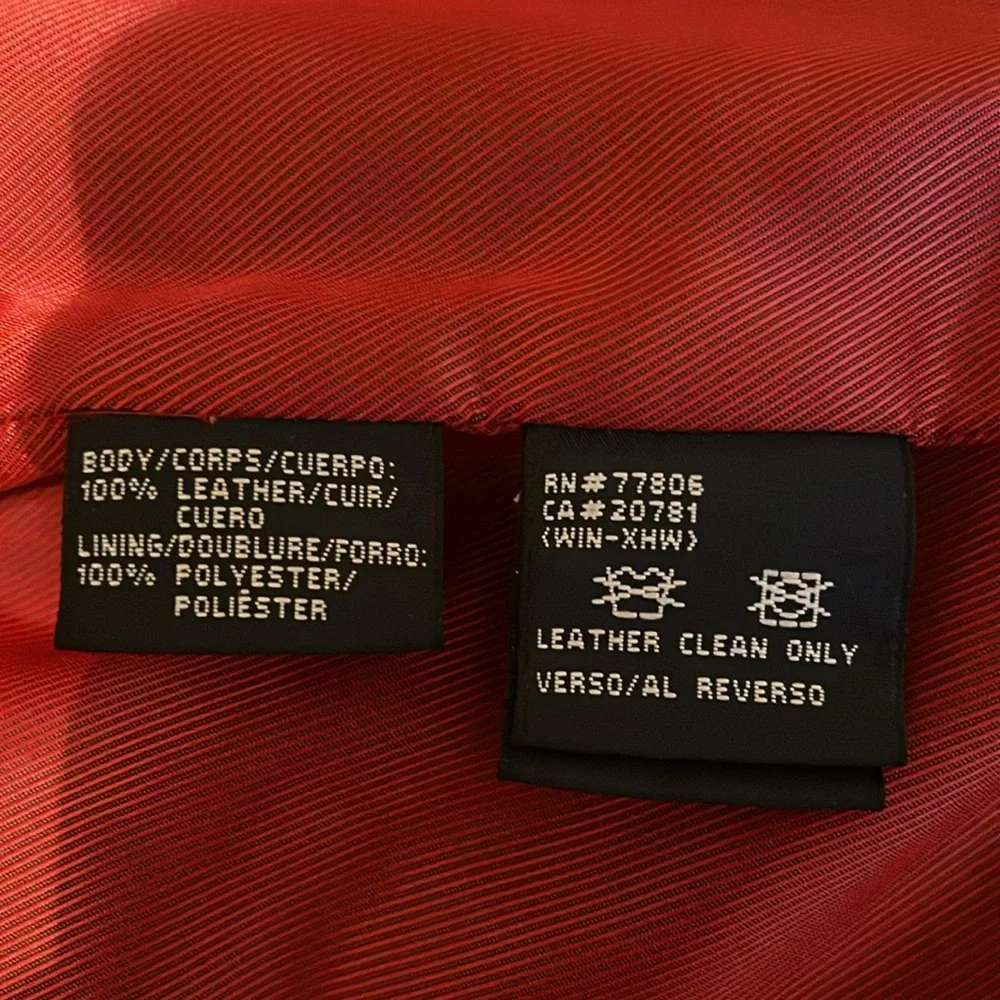 Tommy Hilfiger men’s brown leather silk lined medium jacket. Perfect condition. - Picture 5 of 8